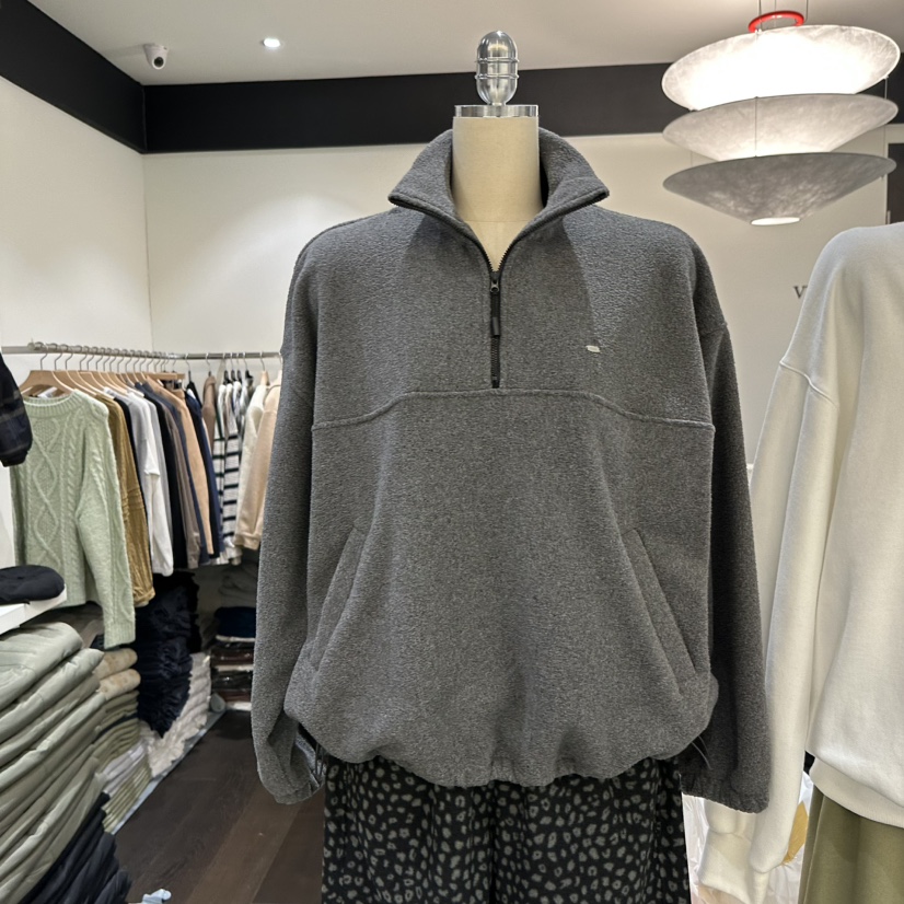 VIBELLE韓國代購㊣女裝新品休閑推薦時尚熱賣25秋冬職業衛衣VIBELLE衛衣圖色2墨色