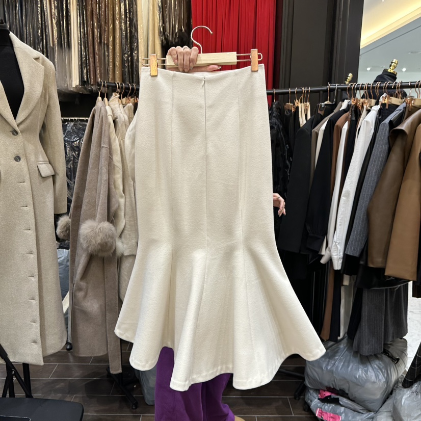 HERISH-HAUTE韓國直郵㊣女士新款推薦熱賣休閑25秋冬職業長裙HERISH-HAUTE長裙