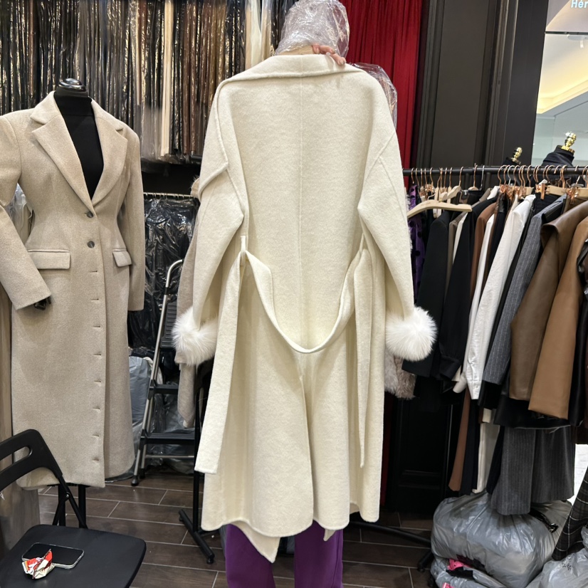 HERISH-HAUTE東大門㊣實拍女士新款時尚推薦25秋冬中長款大衣HERISH-HAUTE中長款大衣