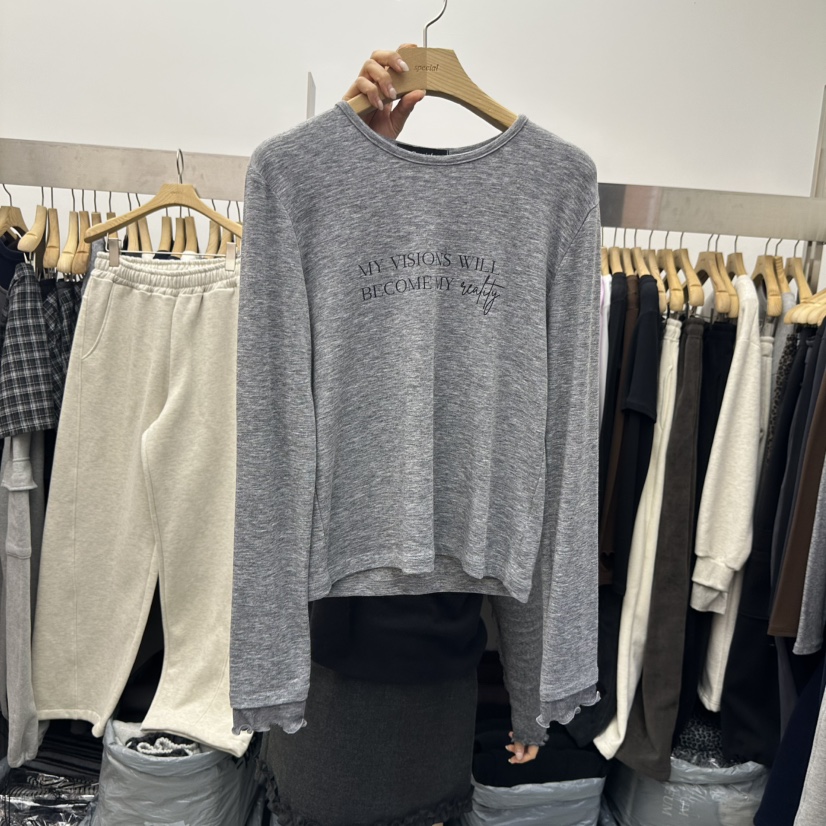 SPECIAL韓國代購㊣女士新款休閑時尚熱賣25秋冬職業長袖T恤SPECIAL長袖T恤圖色6