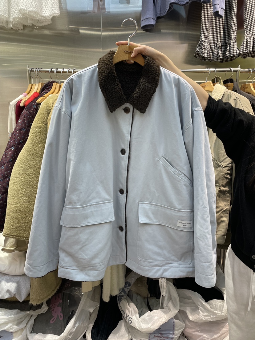 MENDL S東大門㊣代購女士新品休閑推薦熱賣夾克里外穿棉質MENDL S夾克圖色2