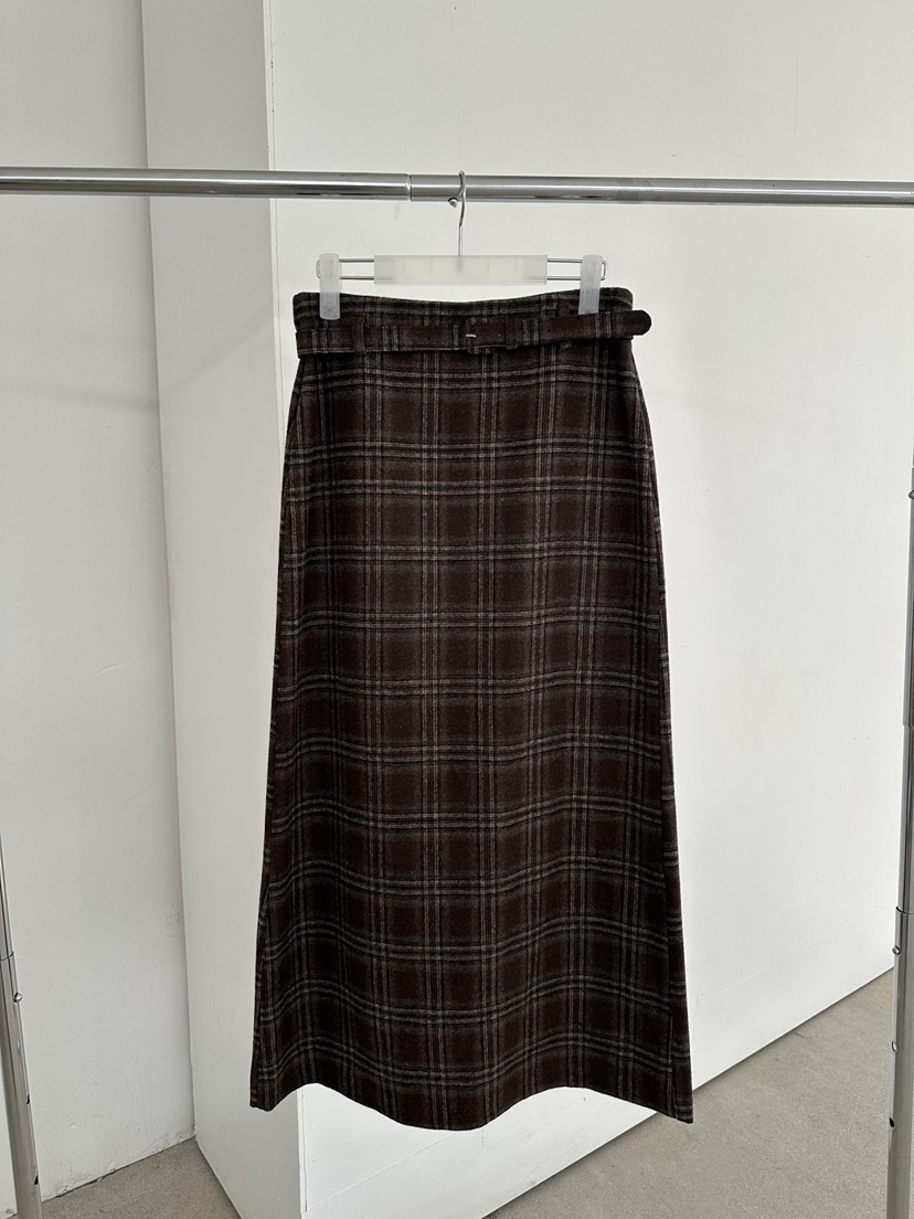 MAINT東大門㊣代購女裝新款時尚人氣推薦25秋冬休閑職業長裙MAINT長裙圖色2棕色