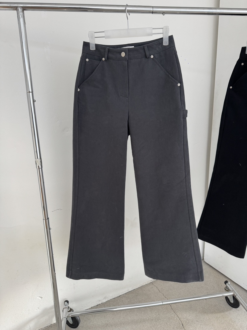 MAINT東大門㊣實拍女士新款熱賣人氣職業時尚25秋冬休閑褲加絨MAINT休閑褲圖色2灰色