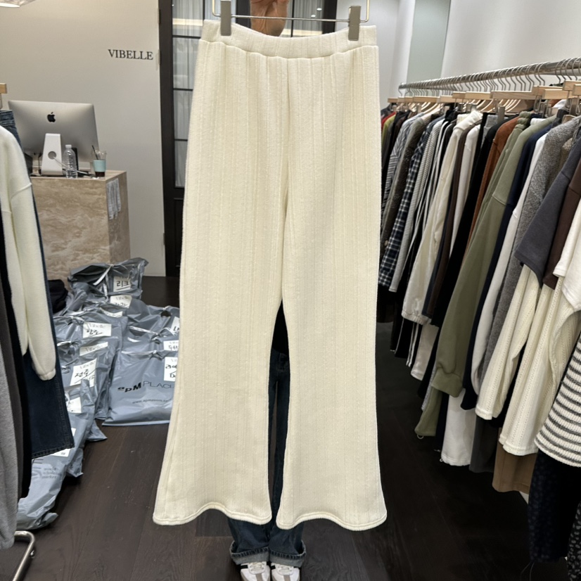 VIBELLE東大門㊣實拍女士新品人氣職業推薦25秋冬休閑褲羊毛VIBELLE休閑褲圖色1