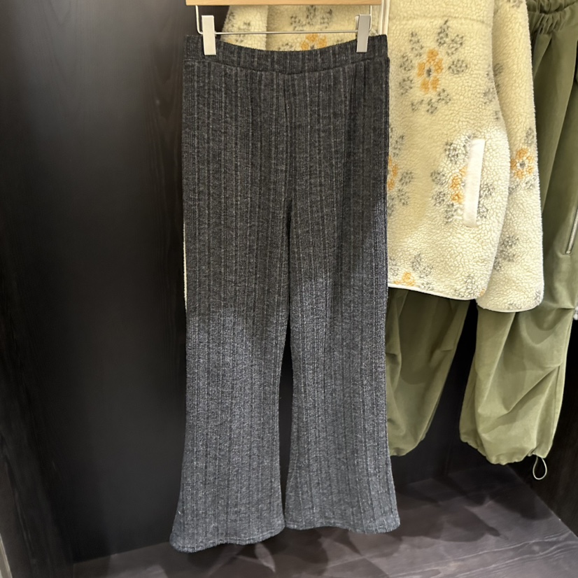 VIBELLE東大門㊣實拍女士新品人氣職業推薦25秋冬休閑褲羊毛VIBELLE休閑褲圖色4墨色