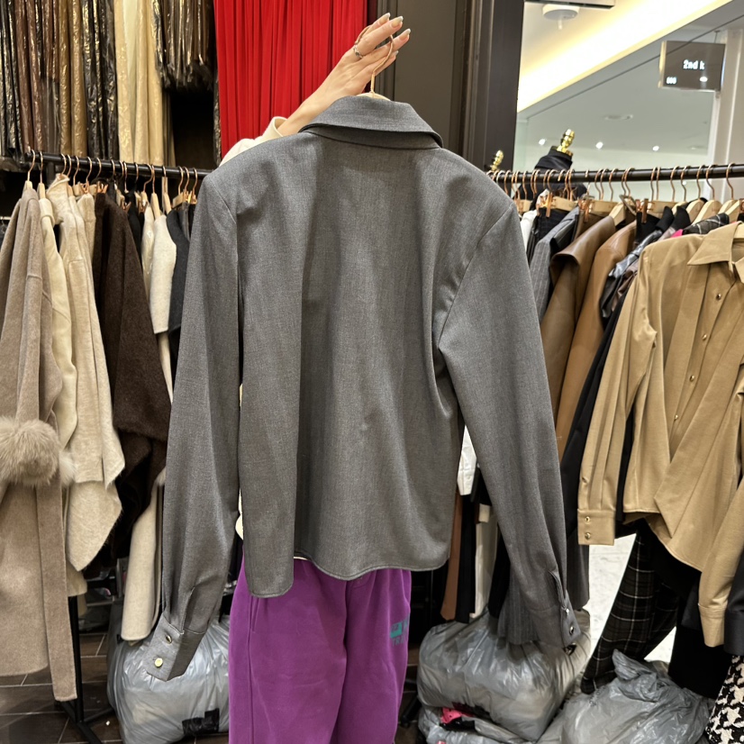 HERISH-HAUTE韓國直郵㊣女裝新品25秋冬推薦襯衫蕾絲衫含領帶HERISH-HAUTE襯衫/蕾絲衫