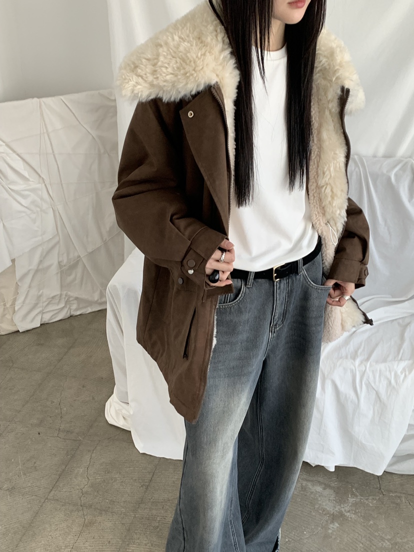 RIVER RAIN東大門㊣代購女裝新款休閑職業熱賣夾克羊毛保暖RIVER RAIN夾克