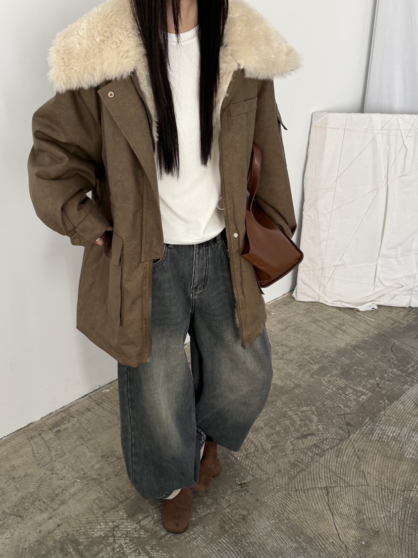 RIVER RAIN東大門㊣代購女裝新款休閑職業熱賣夾克羊毛保暖RIVER RAIN夾克