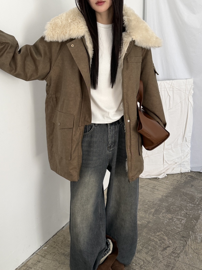 RIVER RAIN東大門㊣代購女裝新款休閑職業熱賣夾克羊毛保暖RIVER RAIN夾克