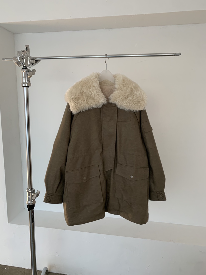 RIVER RAIN東大門㊣代購女裝新款休閑職業熱賣夾克羊毛保暖RIVER RAIN夾克圖色1