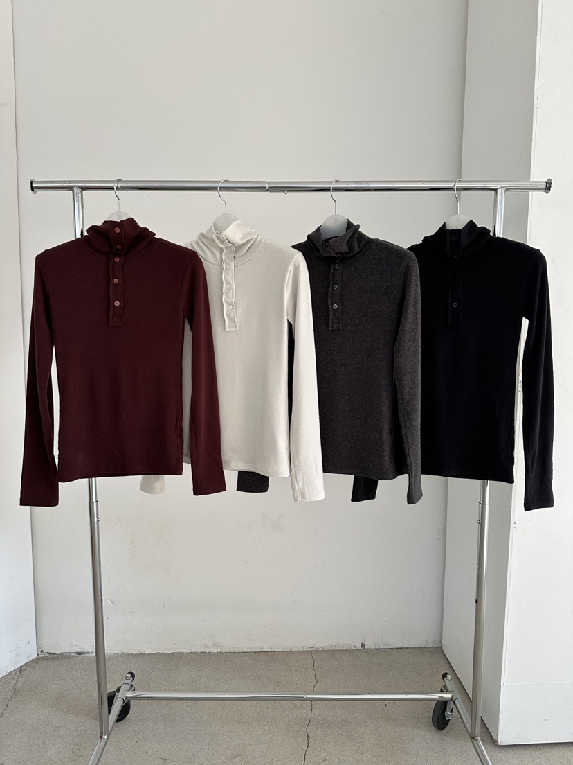 MAINT東大門㊣直郵女士新款推薦職業人氣休閑時尚長袖T恤紐扣MAINT長袖T恤