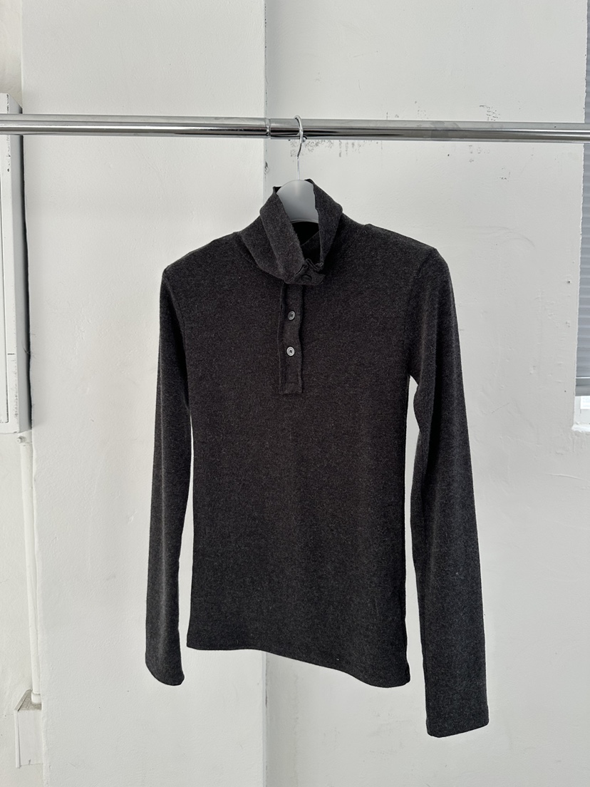 MAINT東大門㊣直郵女士新款推薦職業人氣休閑時尚長袖T恤紐扣MAINT長袖T恤圖色3墨色