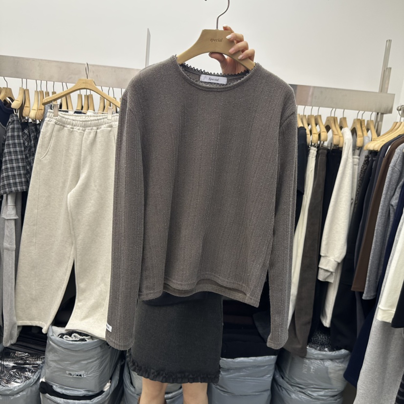SPECIAL韓國直郵㊣女士新款人氣時尚推薦休閑熱賣25秋冬長袖T恤SPECIAL長袖T恤圖色6