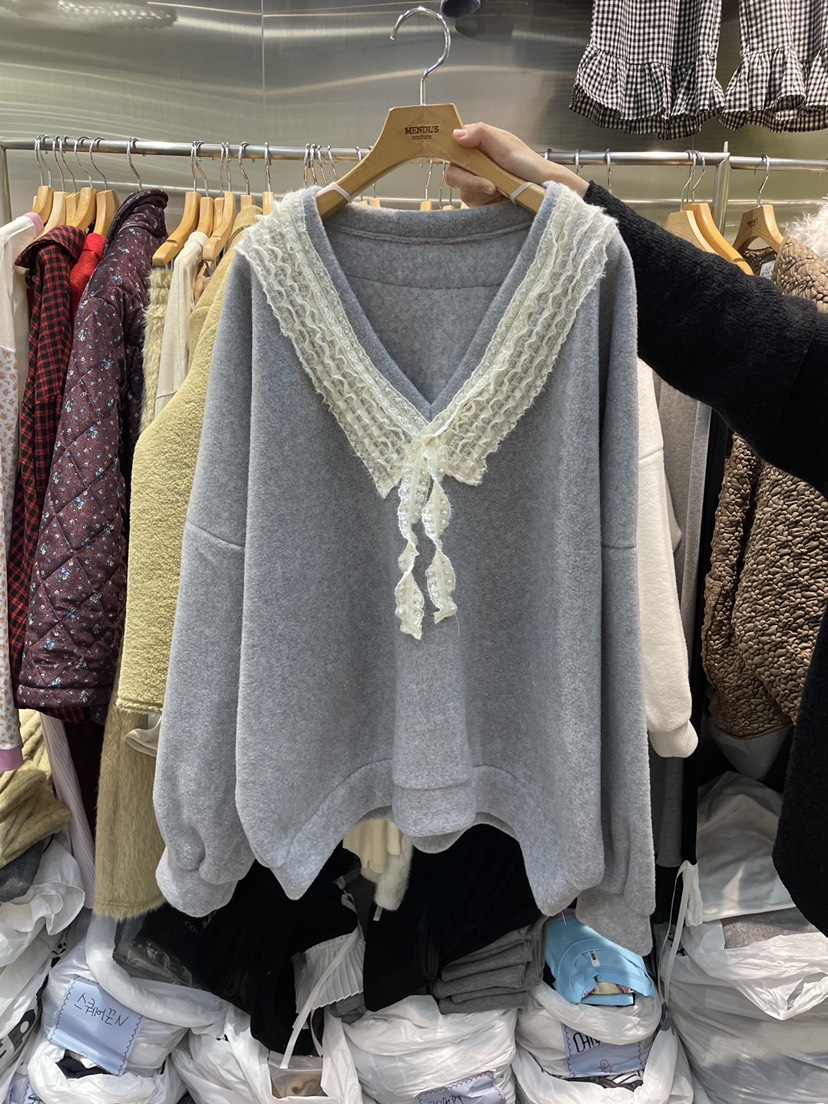 MENDL S韓國直郵㊣女士新品時尚25秋冬人氣熱賣推薦職業衛衣MENDL S衛衣圖色2