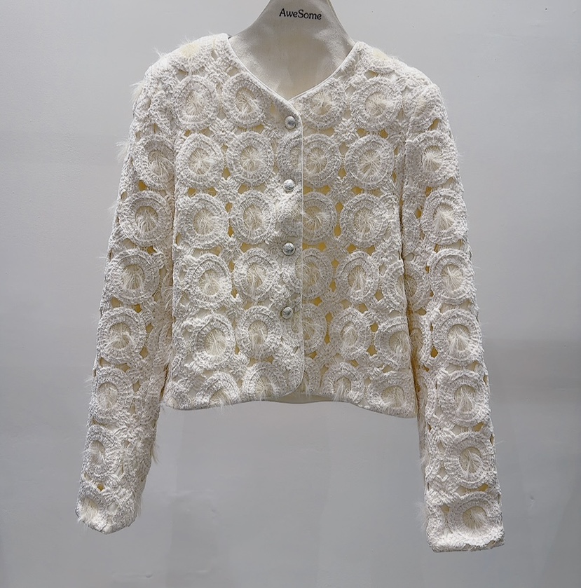 AWESOME-P韓國直郵㊣女裝新款25秋冬熱賣休閑推薦夾克天鵝絨AWESOME-P夾克圖色1