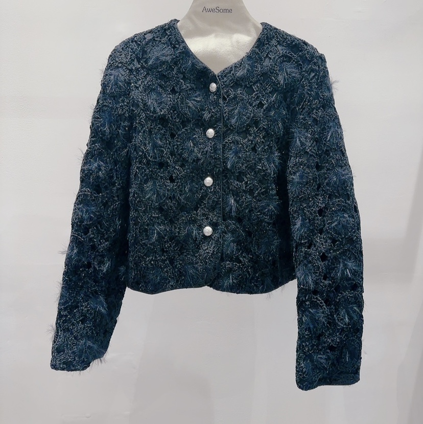 AWESOME-P韓國直郵㊣女裝新款25秋冬熱賣休閑推薦夾克天鵝絨AWESOME-P夾克圖色2