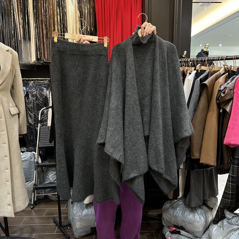 HERISH-HAUTE韓國代購㊣女士新品熱賣時尚休閑25秋冬推薦套裝HERISH-HAUTE套裝圖色2墨色