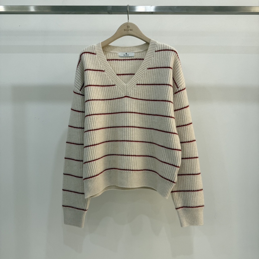 BLANC-A韓國直郵㊣女士新品推薦人氣25秋冬熱賣職業針織衫BLANC-A針織衫圖色1