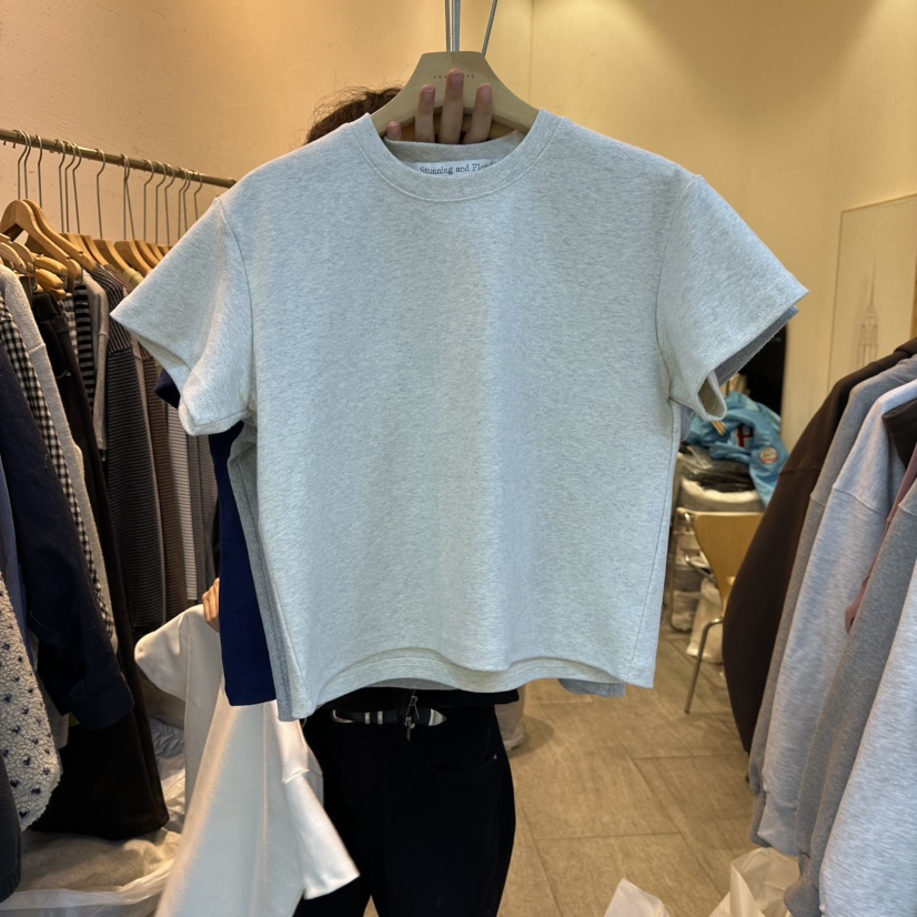 AND FLOYD韓國代購㊣女裝新品熱賣25秋冬職業人氣時尚休閑T恤stunning and FloydT恤圖色2