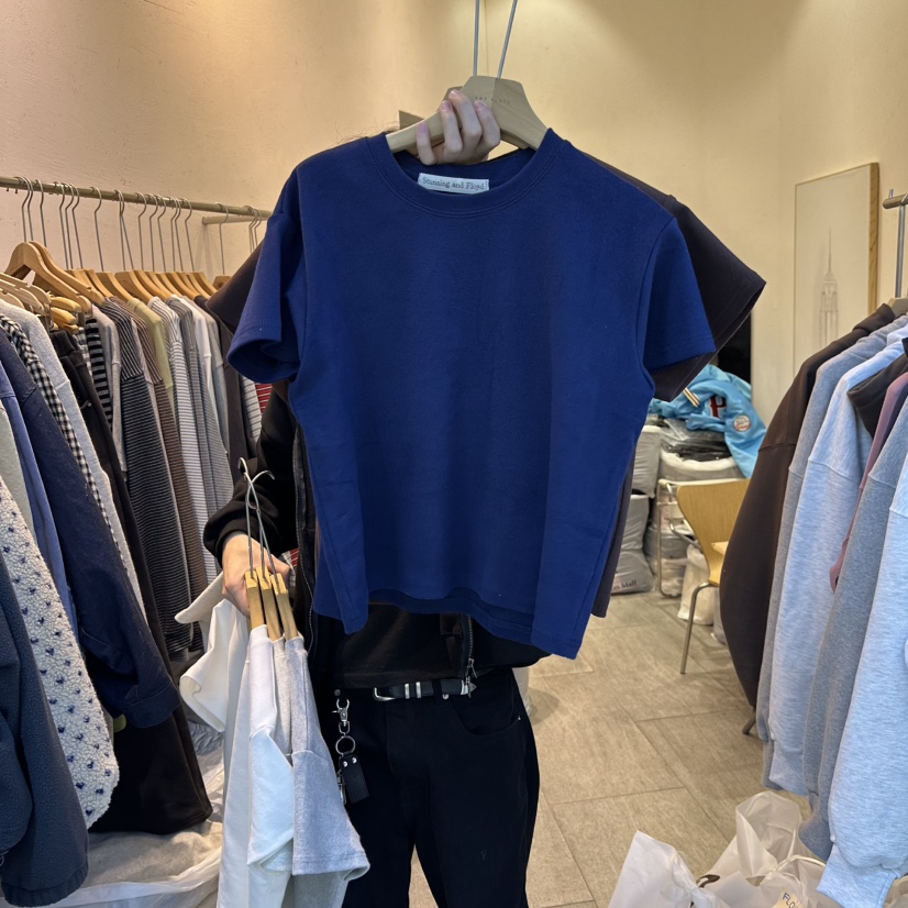 AND FLOYD韓國代購㊣女裝新品熱賣25秋冬職業人氣時尚休閑T恤stunning and FloydT恤圖色4