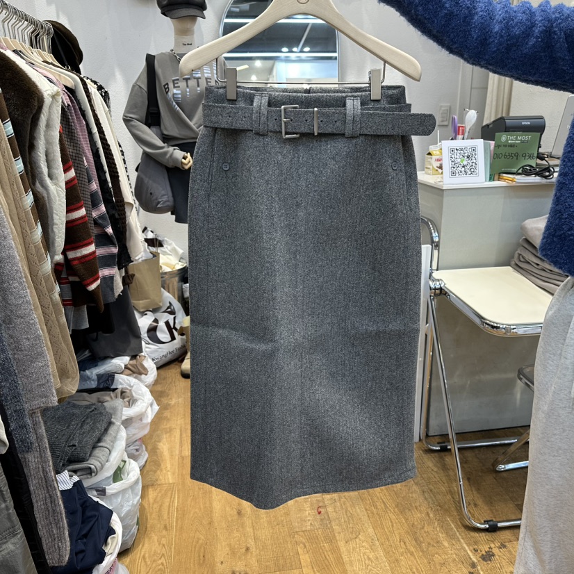 THE MOST-Q東大門㊣代購女裝新品時尚推薦職業熱賣休閑長裙THE MOST長裙圖色1