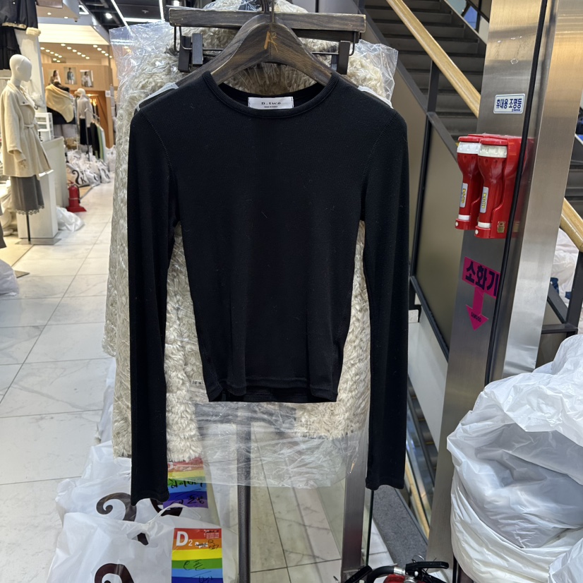 A2/D2東大門㊣實拍女裝新款人氣職業時尚休閑長袖T恤保暖圓領A2/D2長袖T恤圖色5