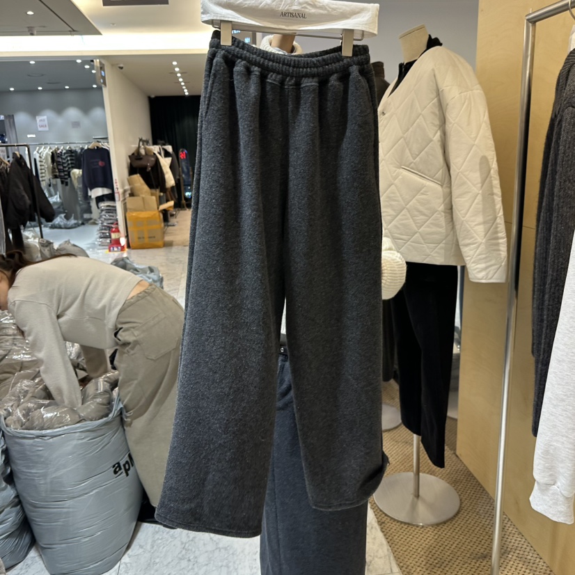 ARTISANAL東大門㊣直郵女裝新品25秋冬休閑時尚人氣休閑褲羊毛ARTISANAL休閑褲圖色3墨色