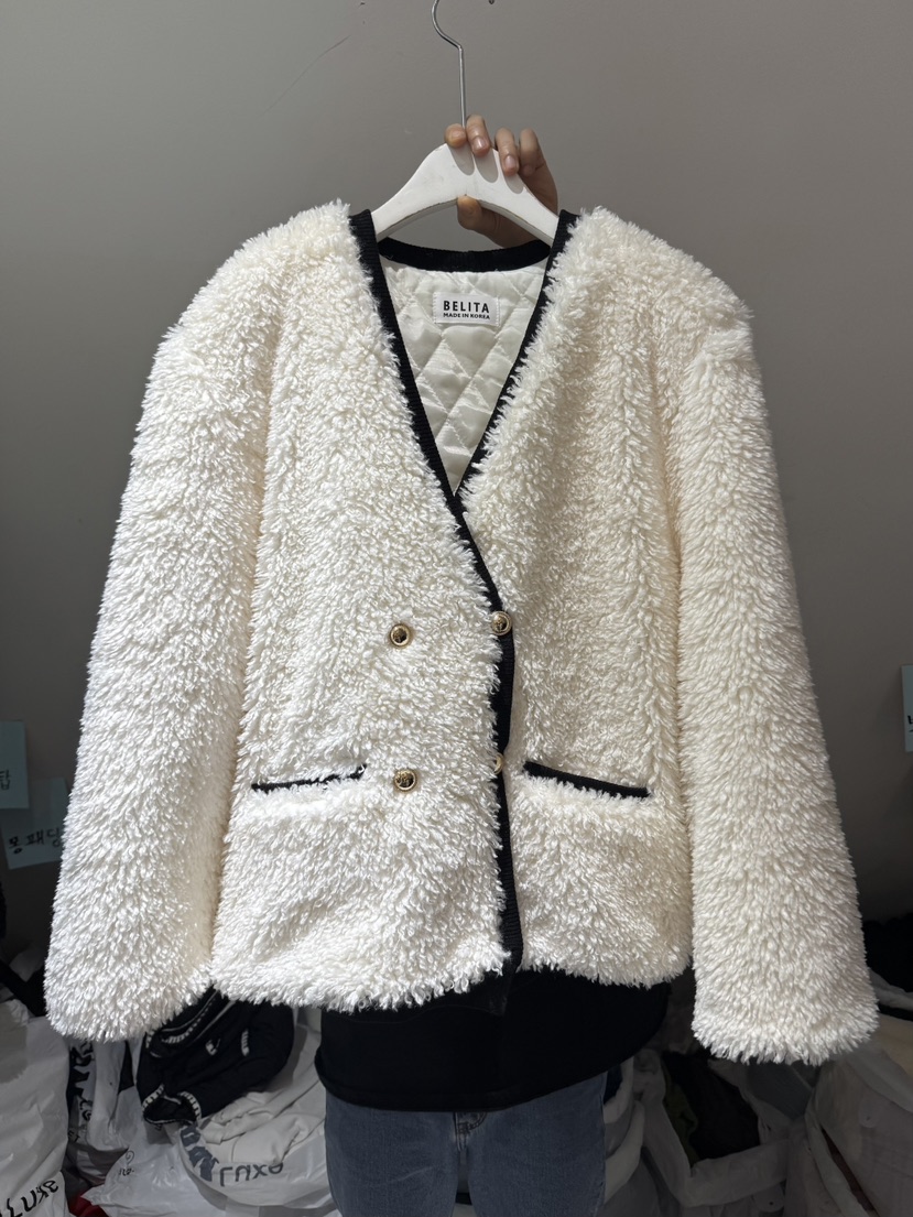 BELITA-L東大門㊣直郵女士新款時尚推薦職業人氣休閑夾克毛皮BELITA-L夾克圖色1
