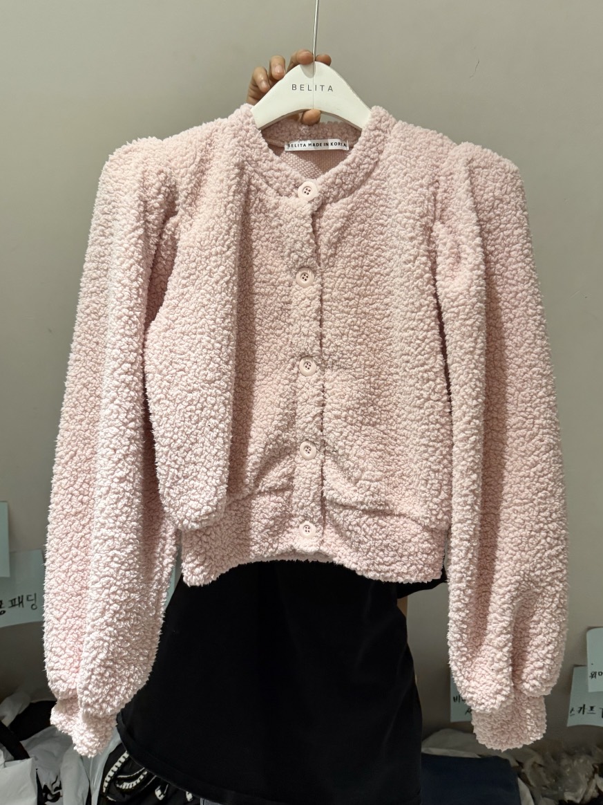 BELITA-L韓國直郵㊣女裝新品熱賣推薦休閑25秋冬夾克羊毛衫BELITA-L夾克圖色2