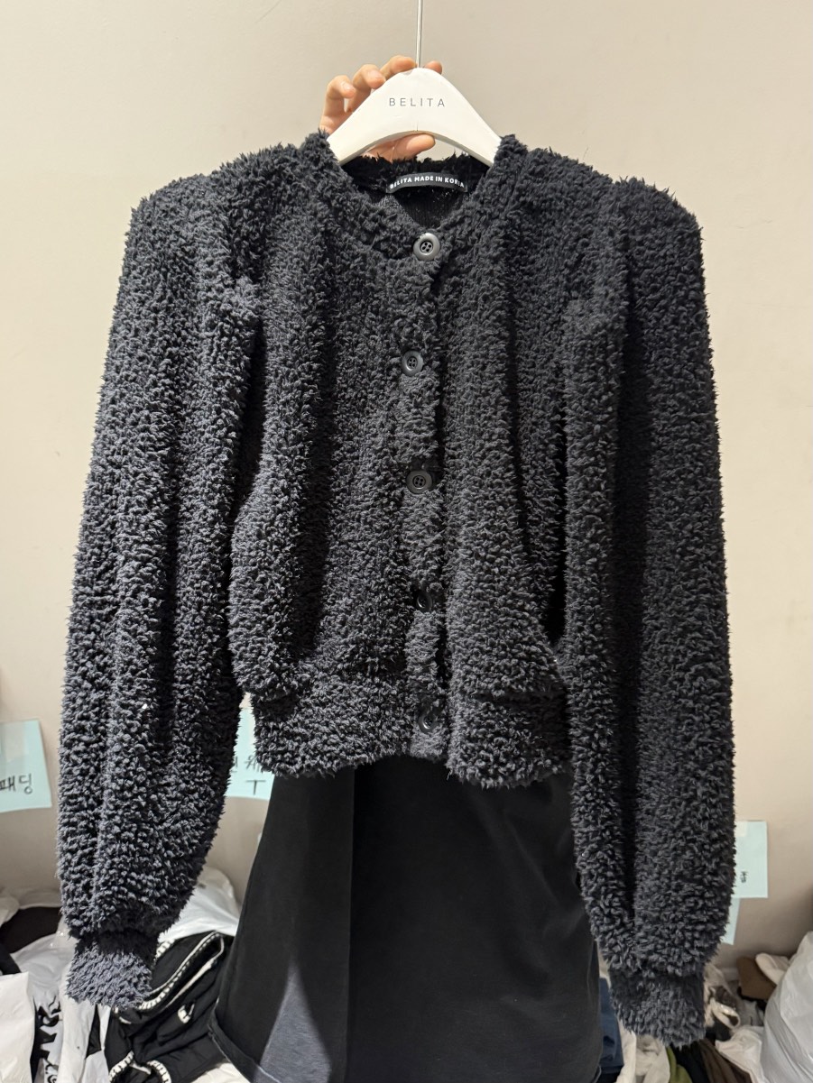 BELITA-L韓國直郵㊣女裝新品熱賣推薦休閑25秋冬夾克羊毛衫BELITA-L夾克圖色3