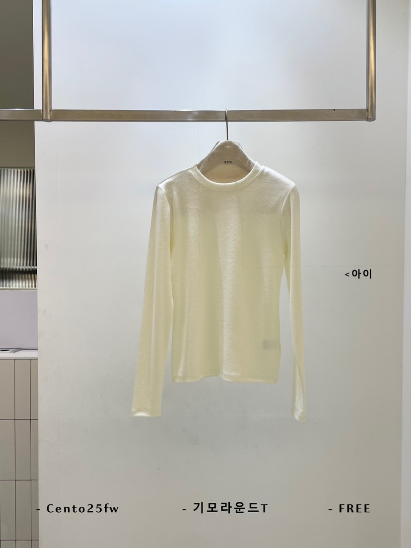 CENTO東大門㊣代購女士新品休閑推薦職業人氣25秋冬長袖T恤CENTO長袖T恤圖色1