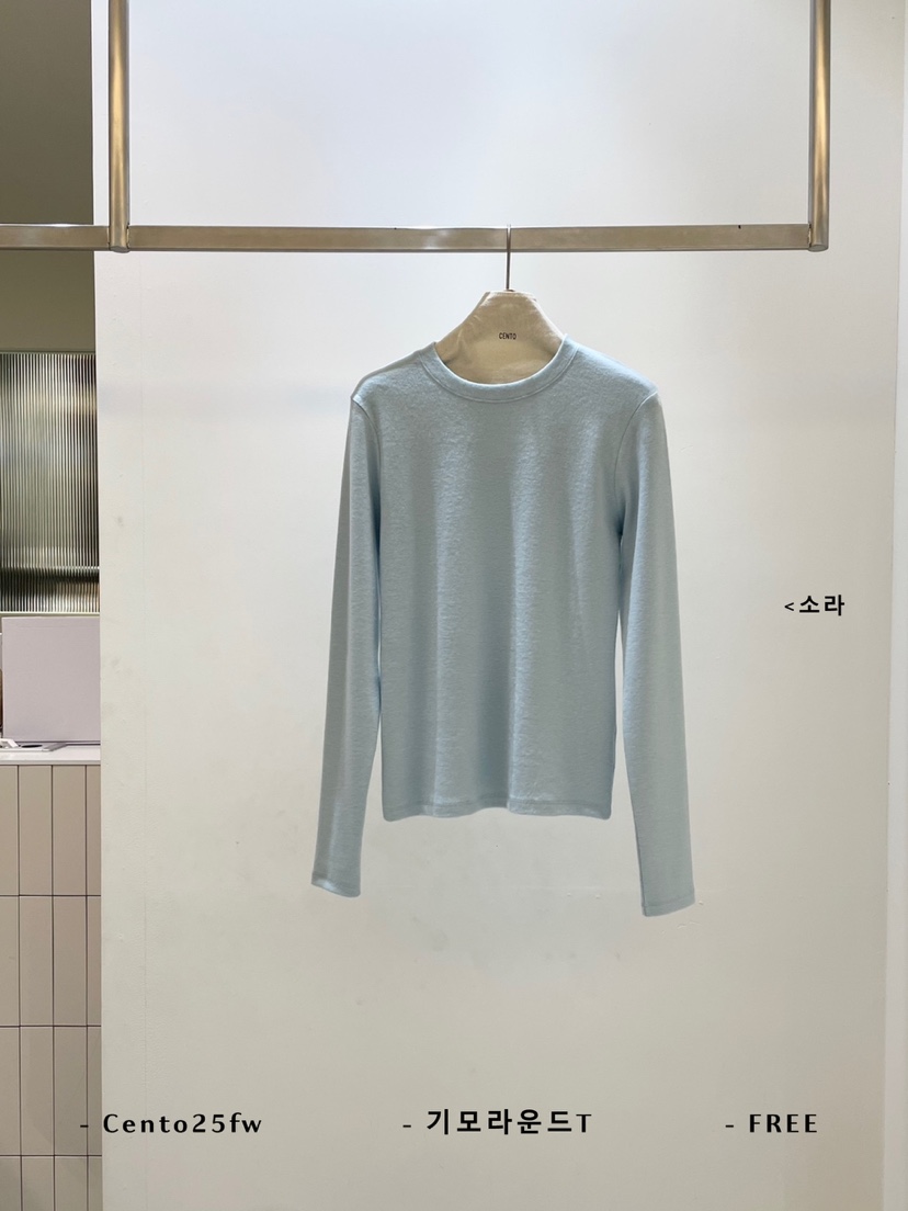 CENTO東大門㊣代購女士新品休閑推薦職業人氣25秋冬長袖T恤CENTO長袖T恤圖色2