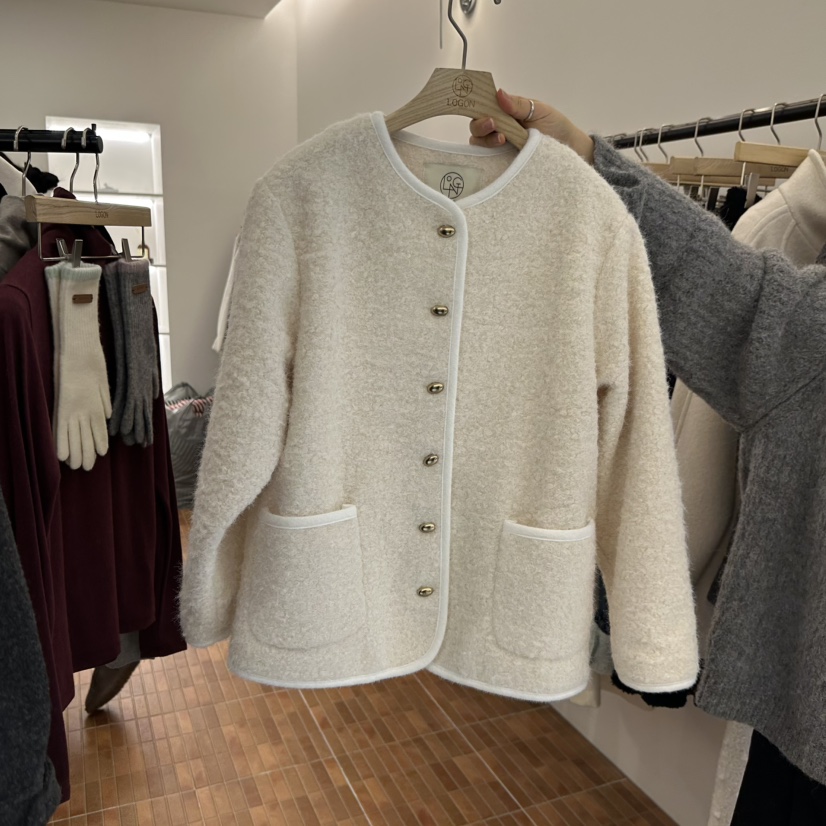 LOGON東大門㊣實拍女裝新品25秋冬休閑熱賣職業人氣時尚夾克LOGON夾克圖色2