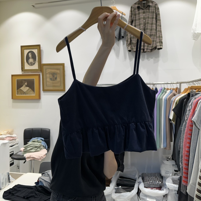 MODS-Q東大門㊣代購女裝新品推薦時尚人氣休閑25秋冬吊帶背心MODS-Q吊帶/背心