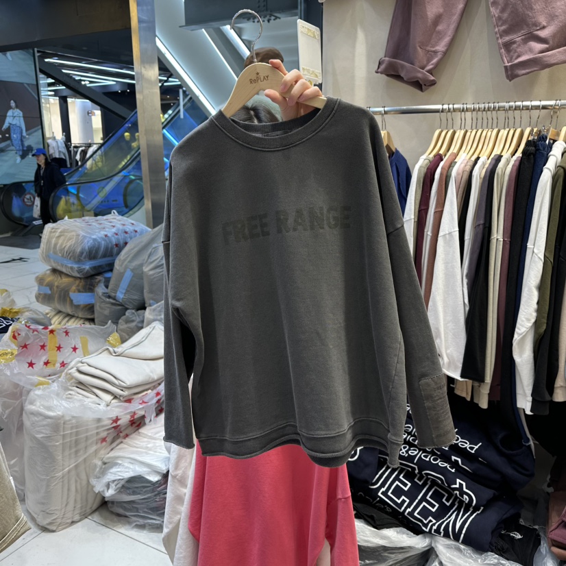 REPLAY東大門㊣實拍女裝新款25秋冬時尚人氣熱賣職業長袖T恤REPLAY長袖T恤圖色3