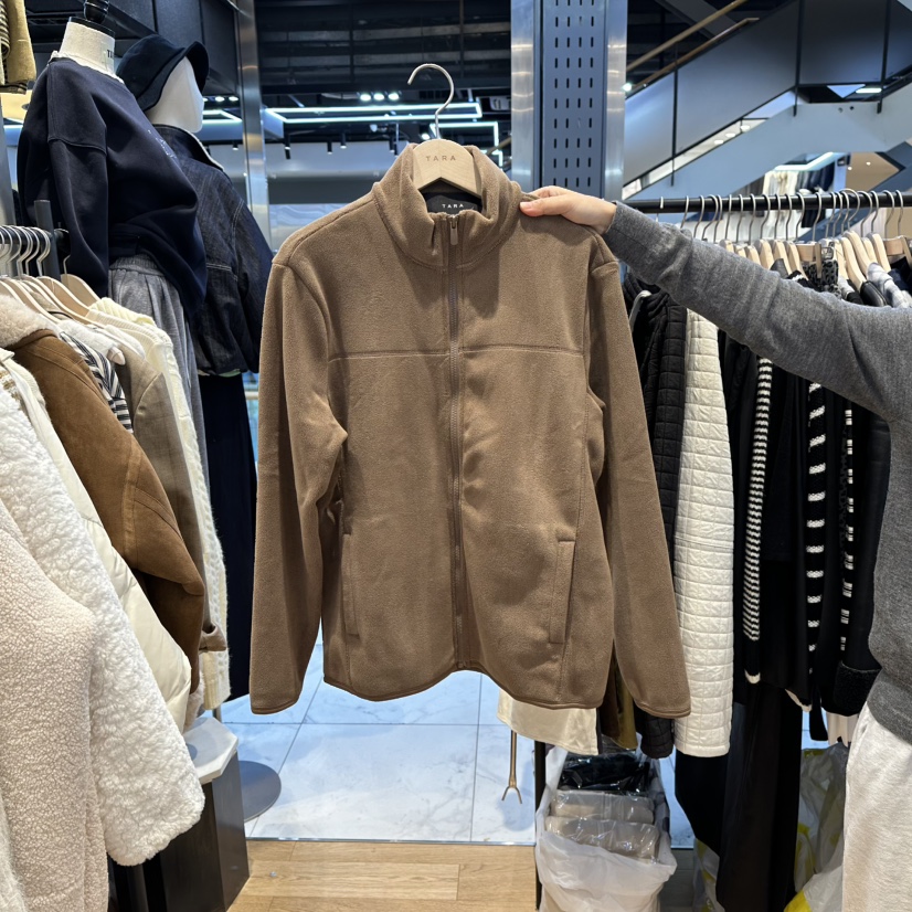 TARA韓國直郵㊣女裝新款時尚職業人氣休閑25秋冬熱賣夾克加絨TARA夾克圖色2