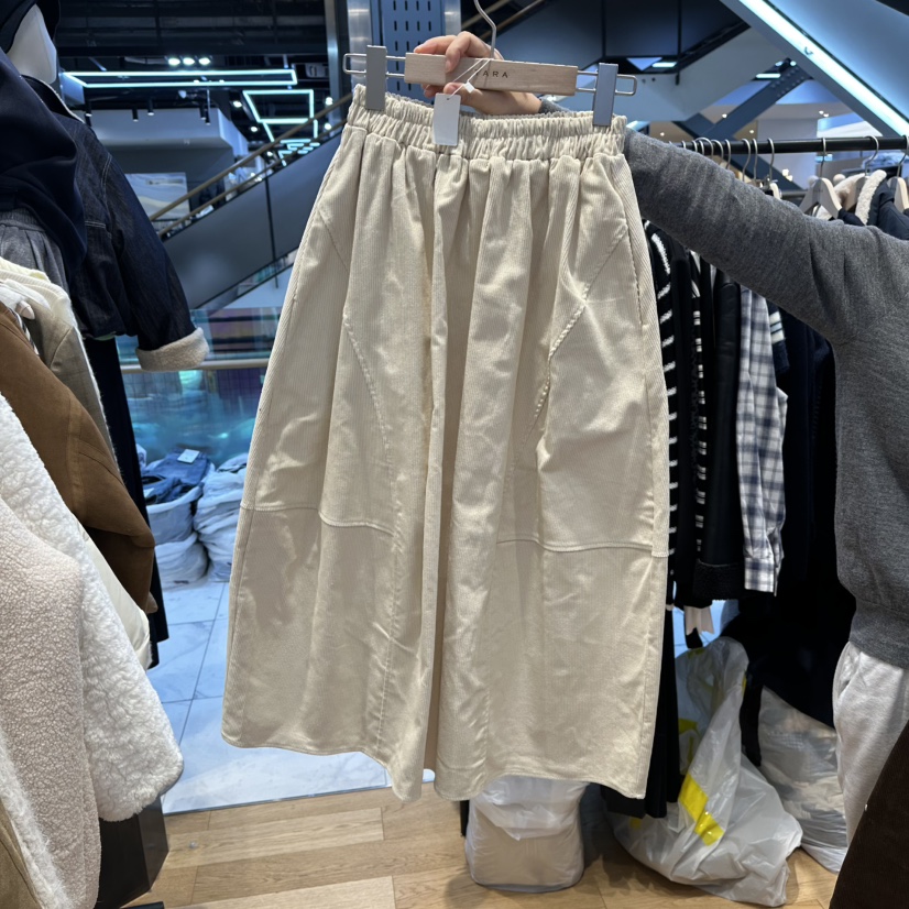 TARA東大門㊣直郵女裝新品時尚人氣25秋冬休閑推薦長裙燈芯絨TARA長裙圖色2