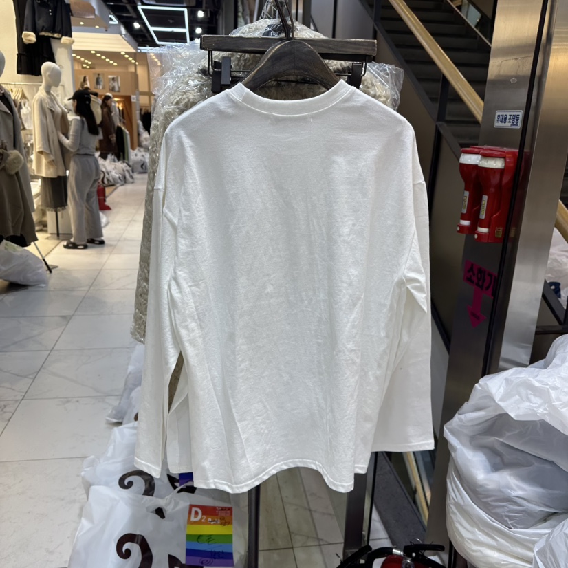 A2/D2韓國代購㊣女裝新款25秋冬職業熱賣休閑人氣時尚長袖T恤A2/D2長袖T恤