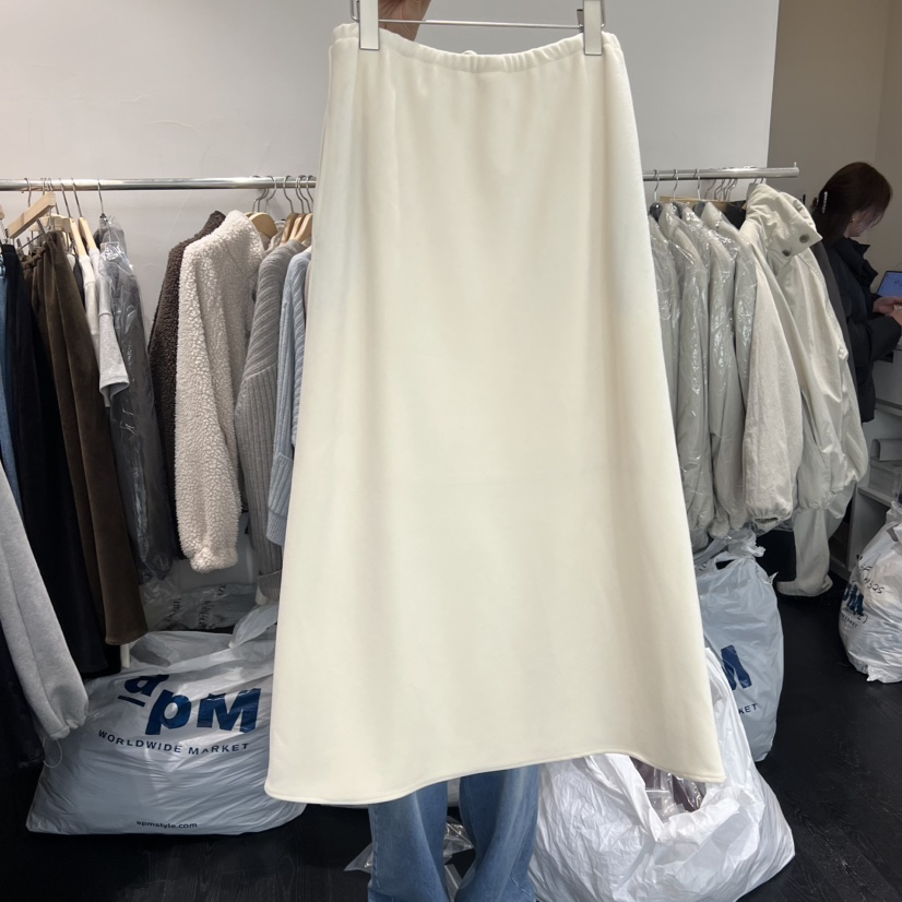 TAFFETA韓國直郵㊣女裝新品25秋冬人氣推薦半身裙中短裙麂皮TAFFETA半身裙/中短裙