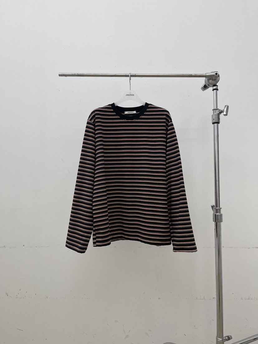ATMOSPHERE韓國直郵㊣女士新款職業時尚25秋冬熱賣推薦長袖T恤ATMOSPHERE/BLING長袖T恤圖色2黑
