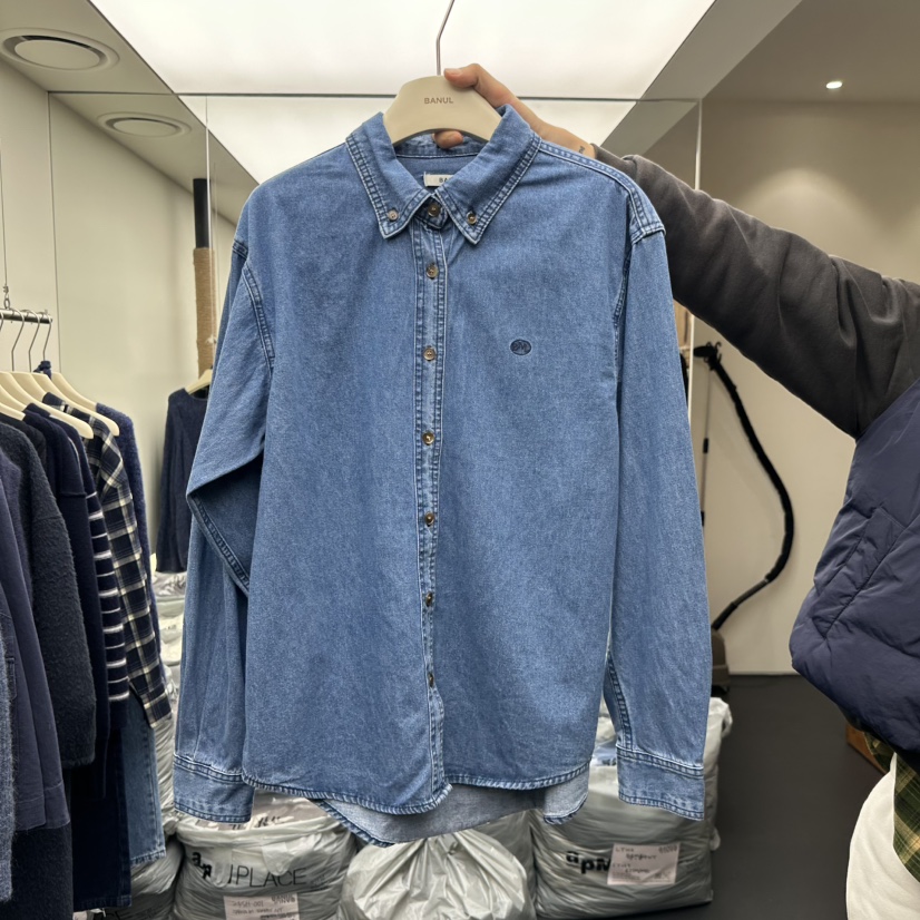 BANUL韓國直郵㊣女士新品休閑熱賣時尚推薦25秋冬襯衫蕾絲衫BANUL襯衫/蕾絲衫圖色1