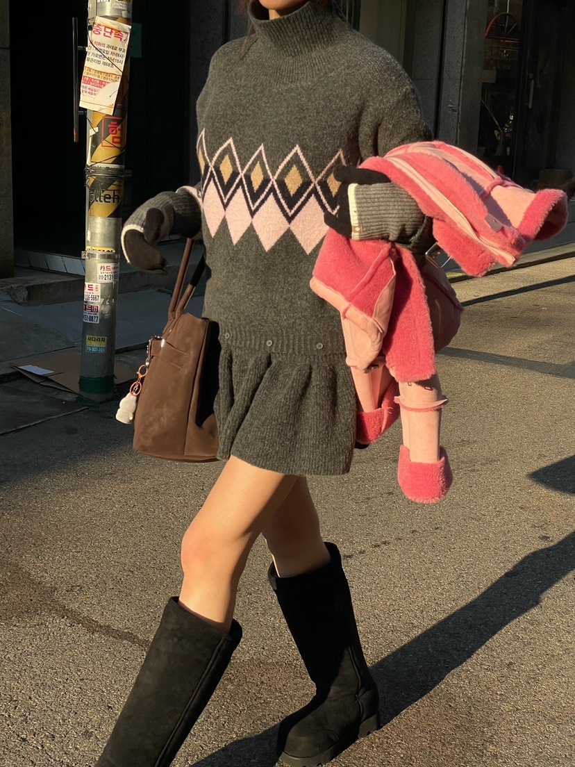 JOURNEY東大門㊣直郵女士新品職業人氣熱賣25秋冬休閑連衣裙JOURNEY連衣裙