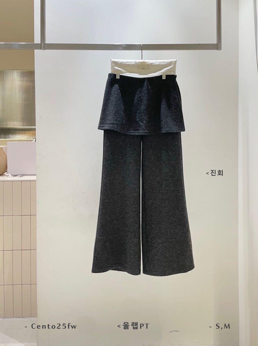 CENTO東大門㊣代購女裝新品人氣推薦時尚職業休閑熱賣25秋冬裙褲CENTO裙褲圖色2深灰色