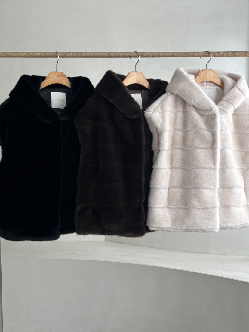 DEMAR東大門㊣實拍女士新品休閑職業25秋冬馬甲不含內搭皮草DEMAR馬甲