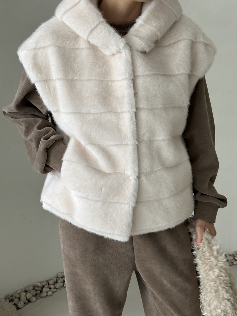 DEMAR東大門㊣實拍女士新品休閑職業25秋冬馬甲不含內搭皮草DEMAR馬甲