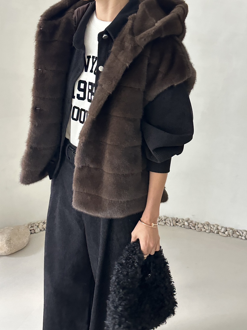 DEMAR東大門㊣實拍女士新品休閑職業25秋冬馬甲不含內搭皮草DEMAR馬甲圖色3