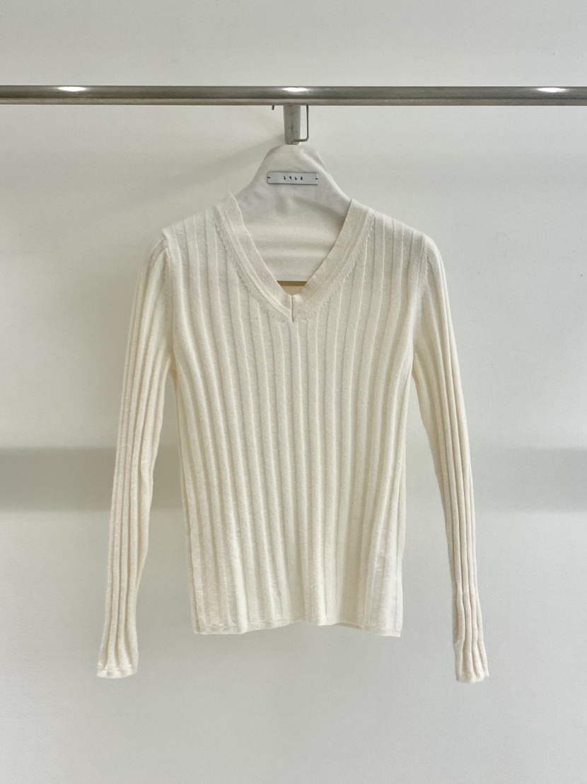 1968東大門㊣直郵女裝新款休閑職業時尚人氣針織衫V領修身羅紋1968/YEOUYA針織衫圖色1