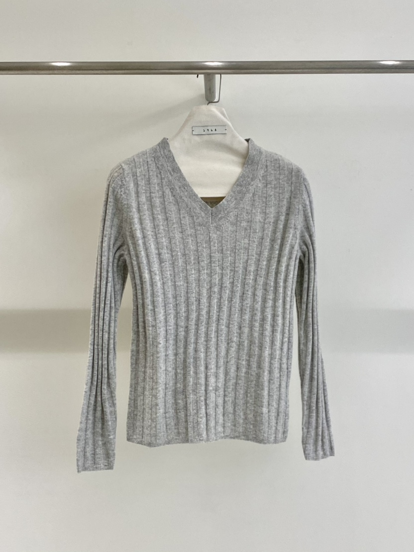 1968東大門㊣直郵女裝新款休閑職業時尚人氣針織衫V領修身羅紋1968/YEOUYA針織衫圖色2