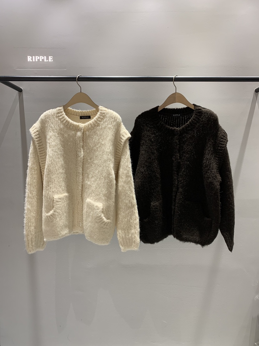 RIPPLE東大門㊣實拍女士新品人氣時尚推薦熱賣休閑針織衫開衫RIPPLE針織衫