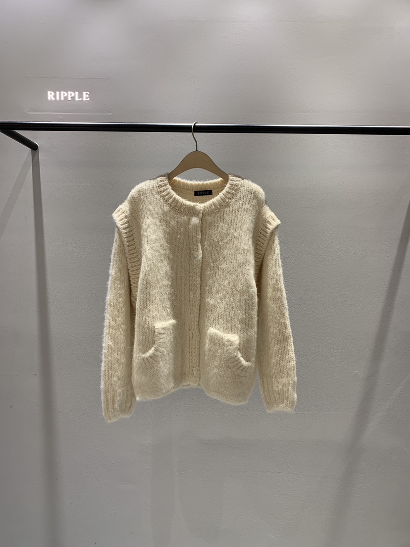 RIPPLE東大門㊣實拍女士新品人氣時尚推薦熱賣休閑針織衫開衫RIPPLE針織衫圖色1